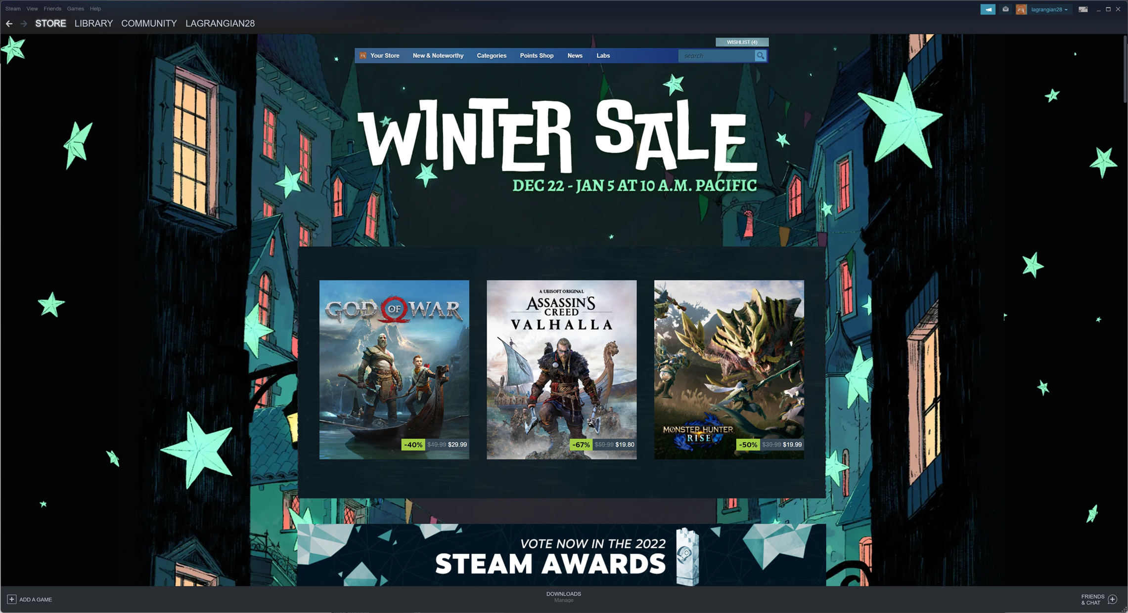 Steam, Winter Sale Hero
