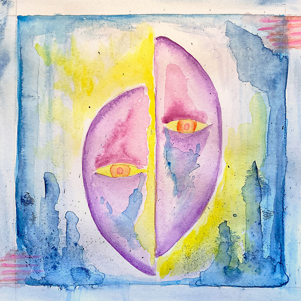 The Sundered Electronicist, watercolor
